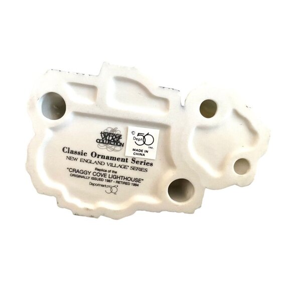 Department 56 New England Village Ornament Craggy Cove Lighthouse Incl Box 98739 - Picture 6 of 11